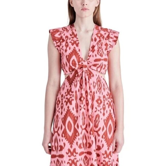 Steve Madden Got Your Batik Dress in Burnt Umber Medium New Womens Gown Maxi - Picture 11 of 12